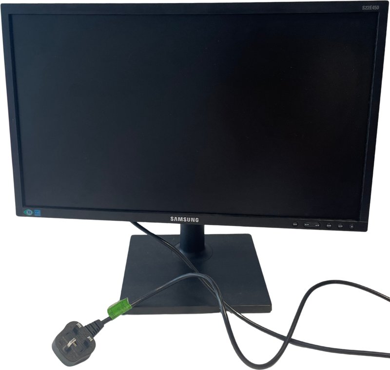A Samsung computer monitor